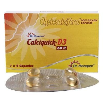 Calciquick D3 60K Capsule for Bone, Joint and Muscle Health